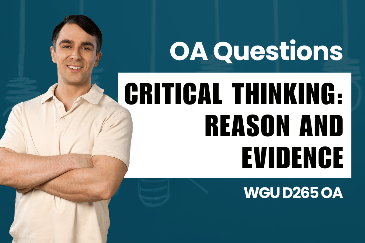 250 WGU D265 OA Questions and Answers