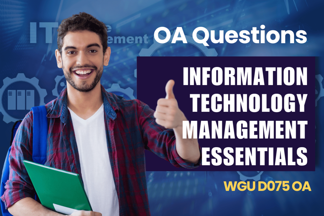 WGU D075 OA Questions