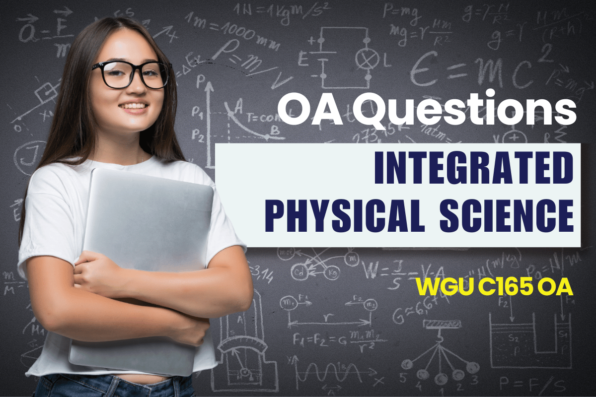 250 WGU C165 OA Questions and Answers