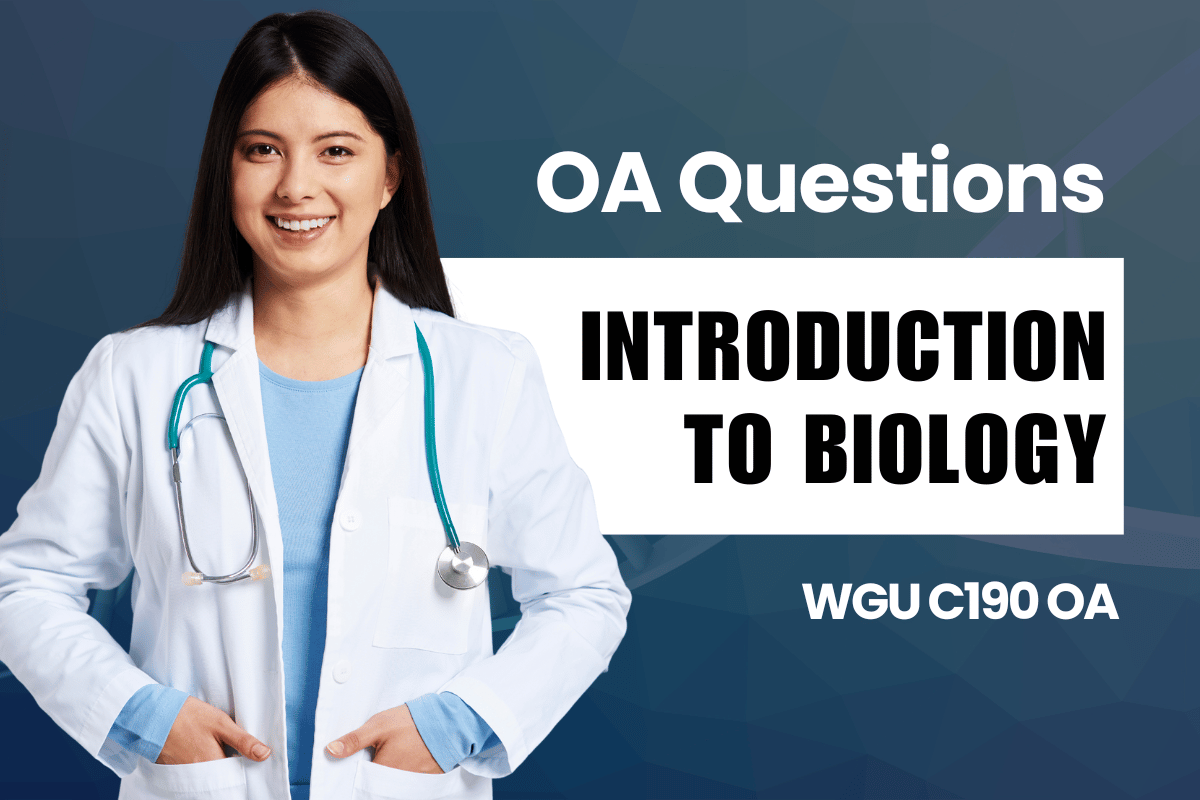 250 WGU C190 OA Questions and Answers