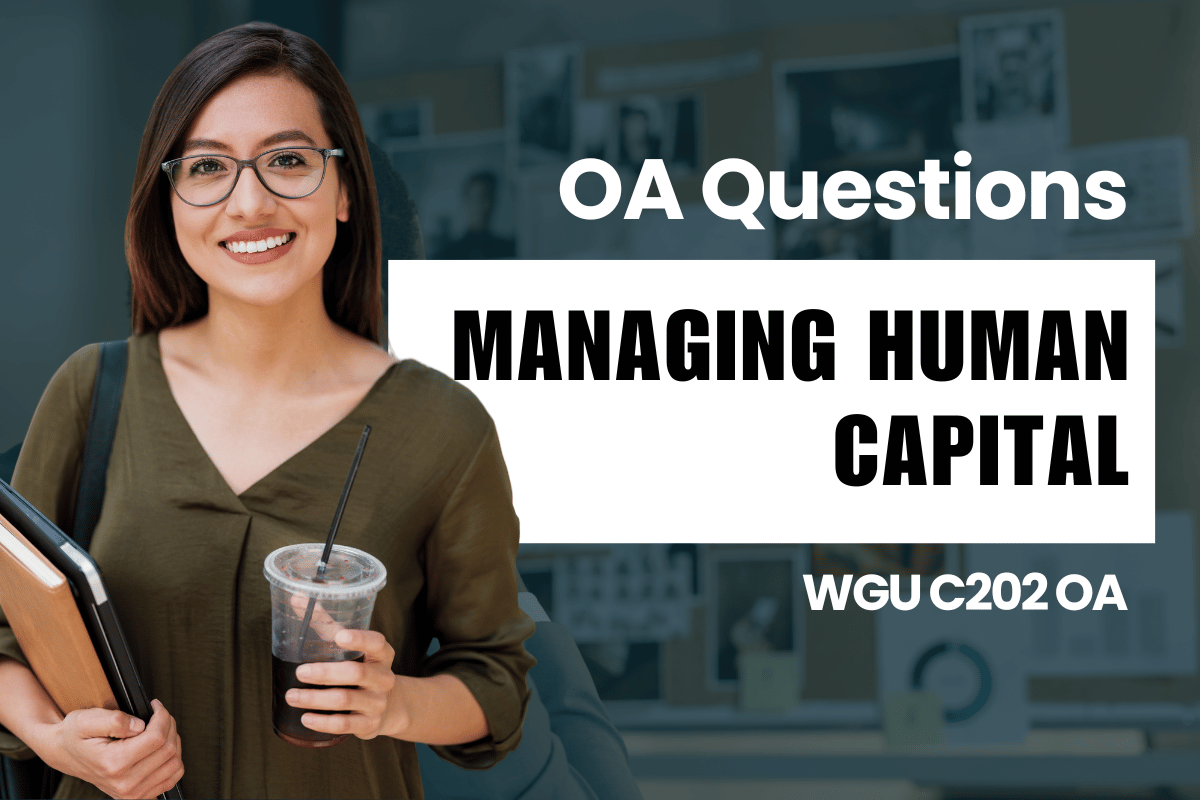 250 WGU C202 OA Questions and Answers