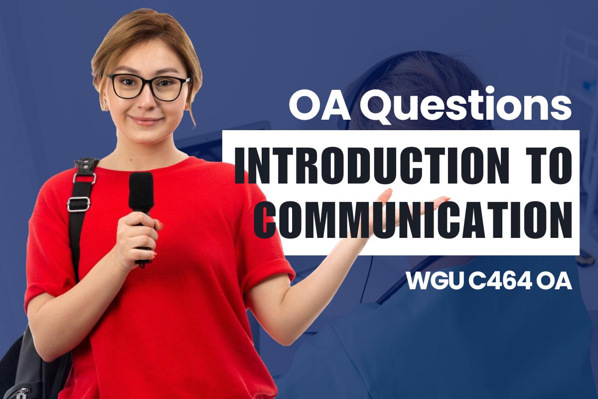 250 WGU C464 OA Questions and Answers