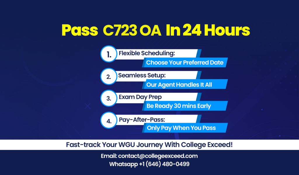 WGU C723 OA Questions and Answers